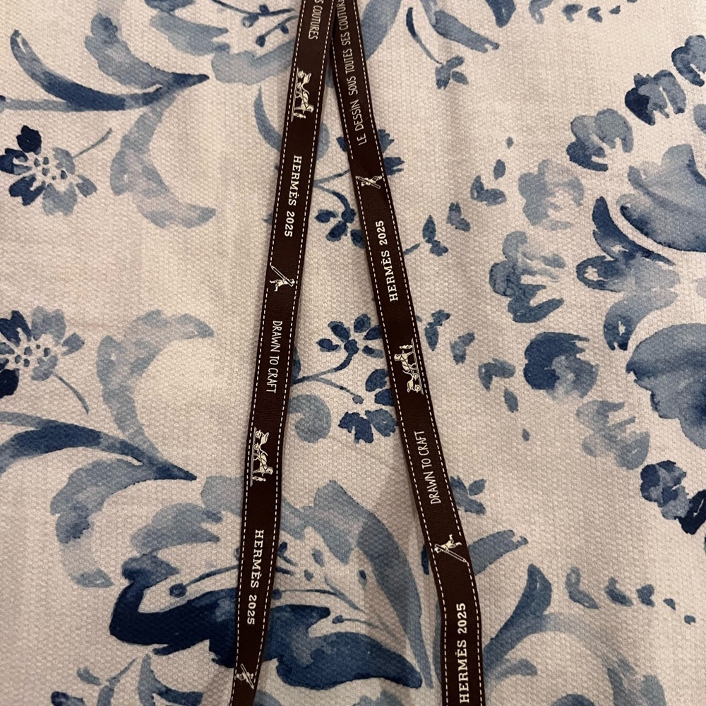 Authentic Hermes Brown Ribbon - Picture 2 of 3